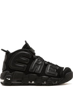 X Supreme Air More Uptempo Suptempo Black Sneakers