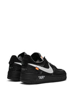 X Off-White The 10: Air Force 1 Low Black Sneakers