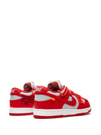 X Off-White Dunk Low University Red Sneakers