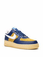X Undefeated Air Force 1 Low Blue Croc Sneakers