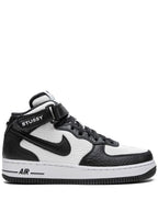 X St sy Air Force 1 Mid Light Bone Black Sneakers