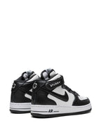 X St sy Air Force 1 Mid Light Bone Black Sneakers