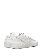 X Sacai Blazer Low White Patent Leather Sneakers