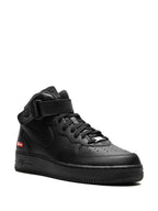 X Supreme Air Force 1 Mid Mini Box Logo - Black Sneakers